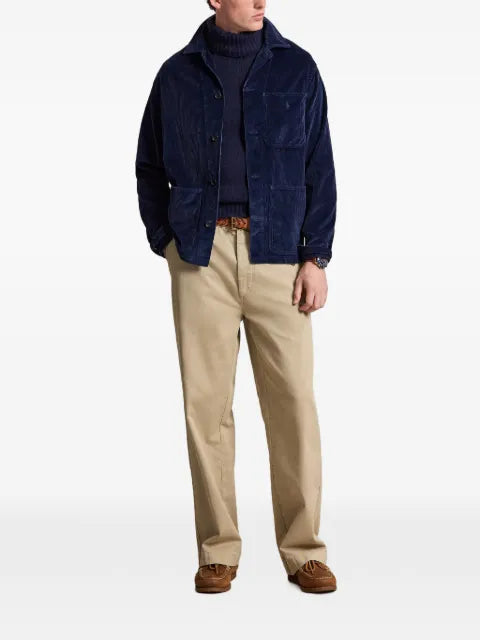 Polo Ralph Lauren corduroy-textured shirt jacket