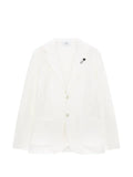 Lardini single-breasted ribbed blazer