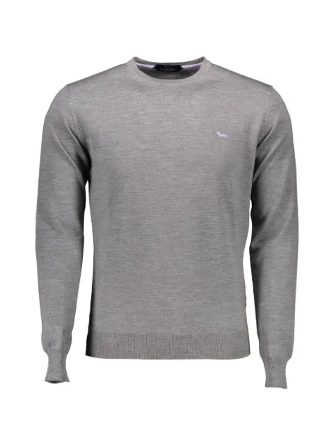 Harmont & Blaine logo-embroidered merino wool sweater