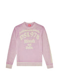 Diesel treated cotton sweater with slogan