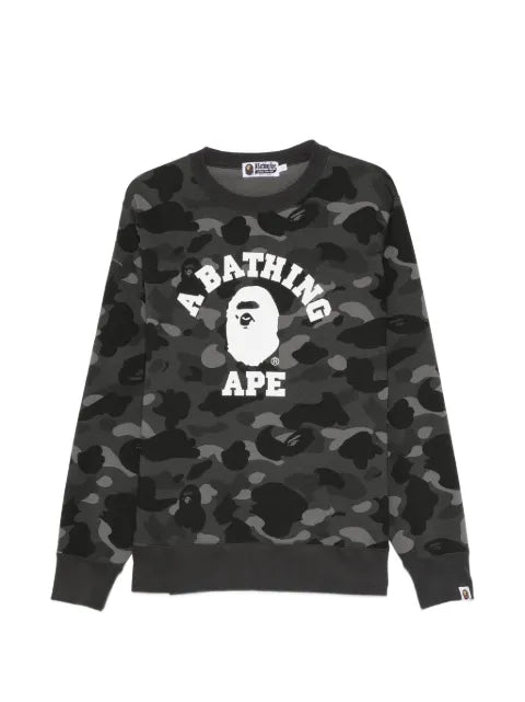 BAPE BLACK by *A BATHING APE® camouflage-pattern logo-print sweatshirt