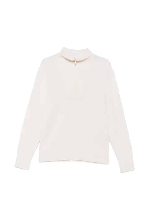 Eleventy zip wool sweater