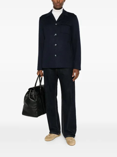 Herno chest flap-pocket button-up jacket
