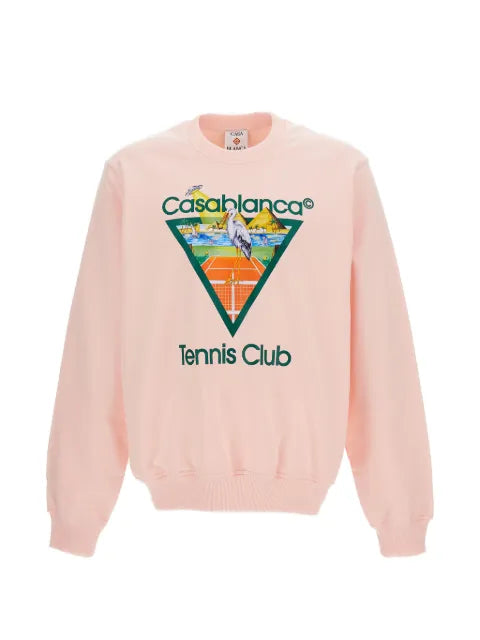 Casablanca Tennis club Icon graphic-print sweater