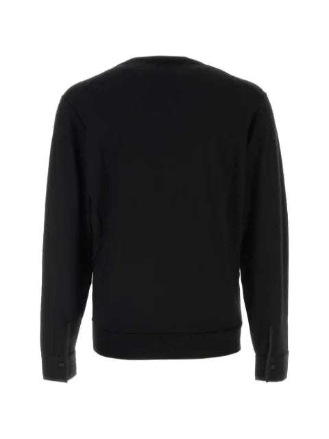 TOM FORD wool silk cashmere blend henley sweater