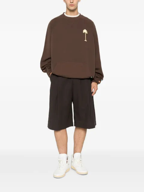 Palm Angels graphic-print pouch-pocket sweater