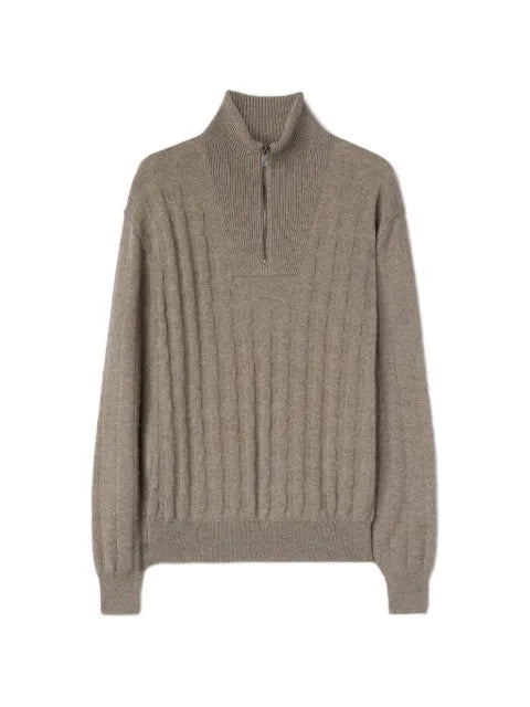 RETORI checkered mock-neck sweatshirt
