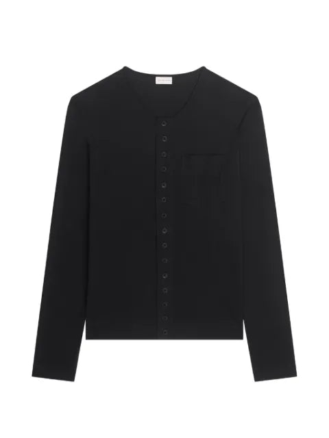 DRIES VAN NOTEN fitted jersey cardigan