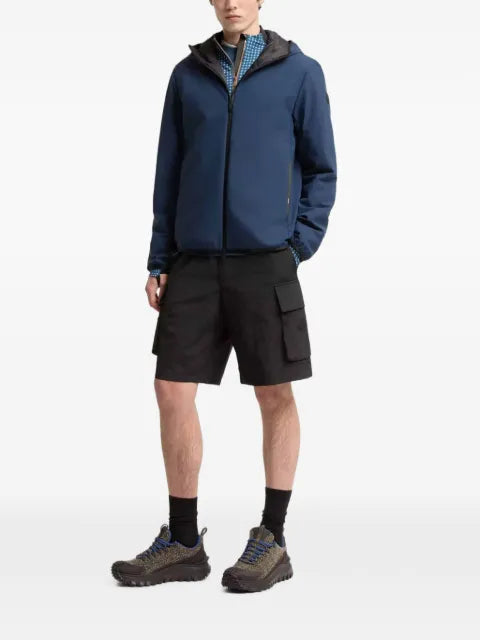 Moncler hooded logo-patch jacket