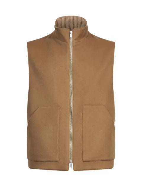 Lardini zip-up high-neck gilet