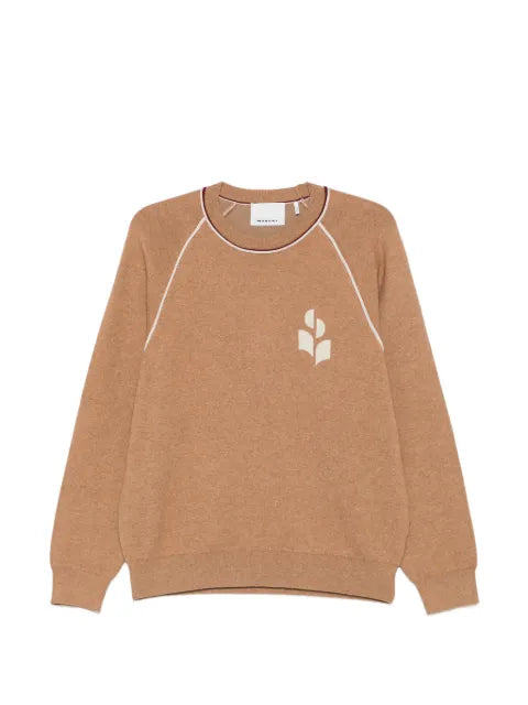 MARANT logo-embroidered raglan-sleeve sweater