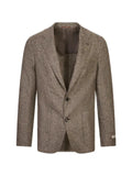 Canali textured-finish single-breasted blazer