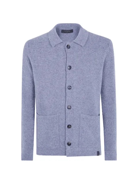 Zanone button-up collared cardigan