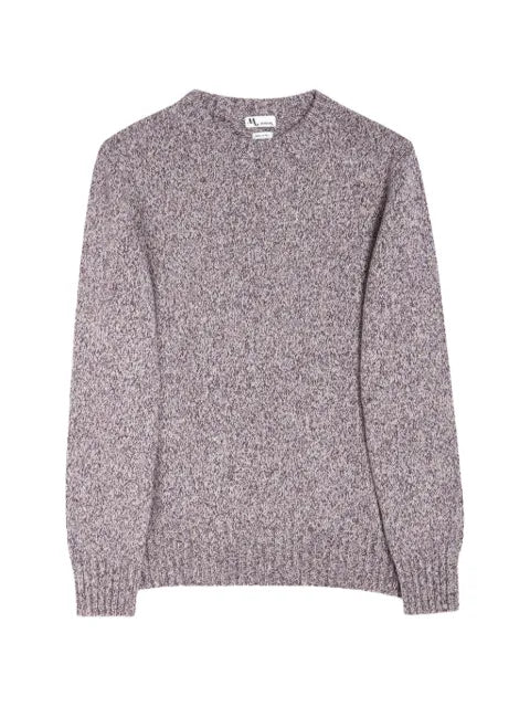 Doppiaa marl-knit crew-neck sweater