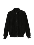 Enrico Mandelli suede bomber jacket