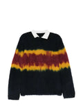 sacai tie-dye knitted sweater