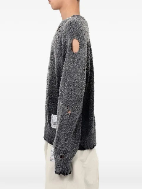Maison MIHARA YASUHIRO Sun Faded distressed sweater