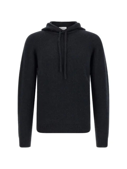 Roberto Collina drawstring-hood ribbed-trim hoodie
