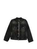 Haikure zip-up denim jacket
