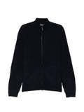 Emporio Armani ribbed zip-up cardigan