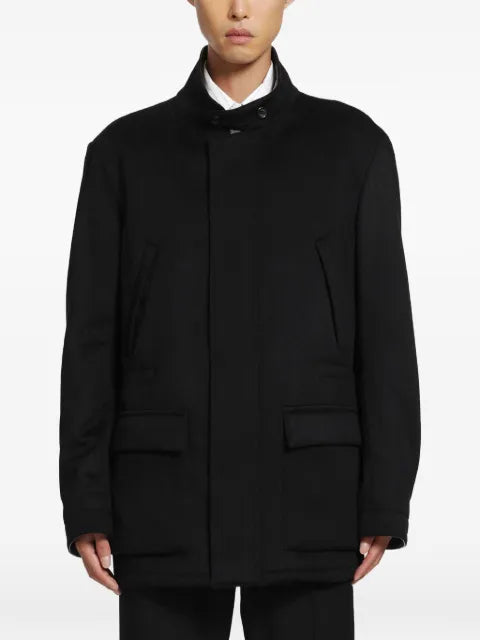 Lardini high-neck field jacket