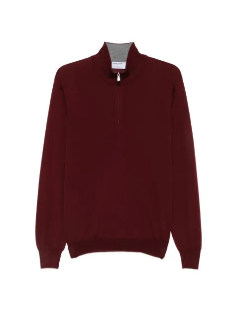 Gran Sasso quarter-zip wool sweater
