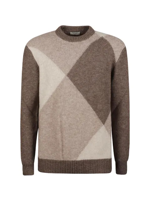 Ballantyne argyle-intarsia wool sweater