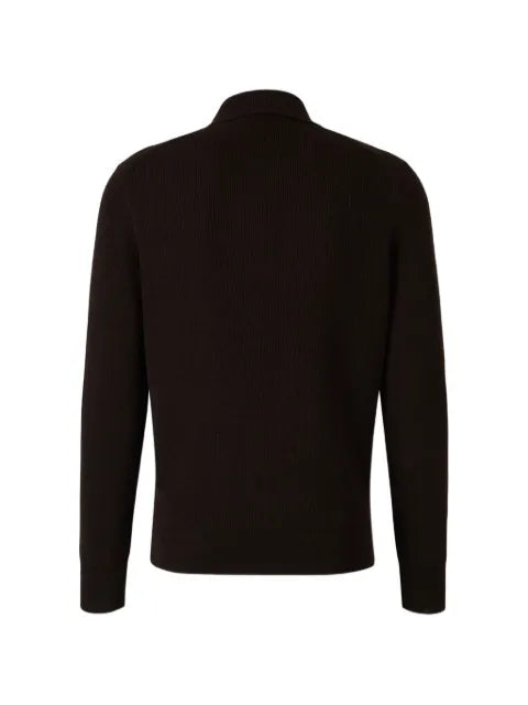 Gran Sasso ribbed-knit V-neck sweater