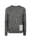 Ballantyne Raw Diamond marl-knit raglan-sleeve sweater