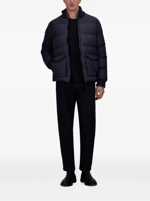 Herno quilted tweed jacket