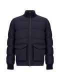 Herno quilted tweed jacket