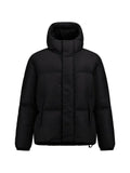 Laminar hooded padded jacket