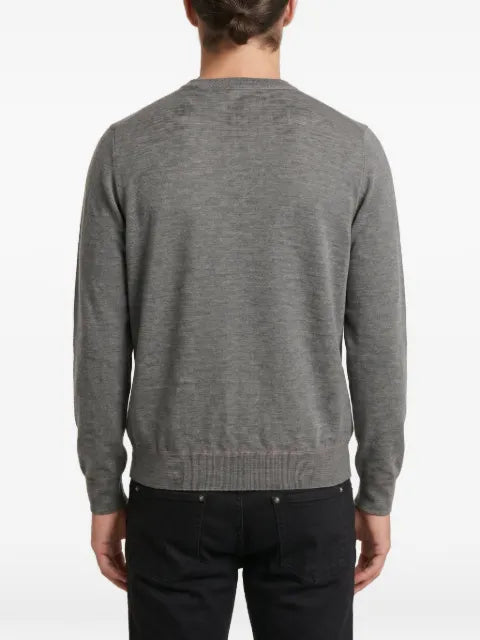 Brunello Cucinelli crew-neck sweater with a triangular seam