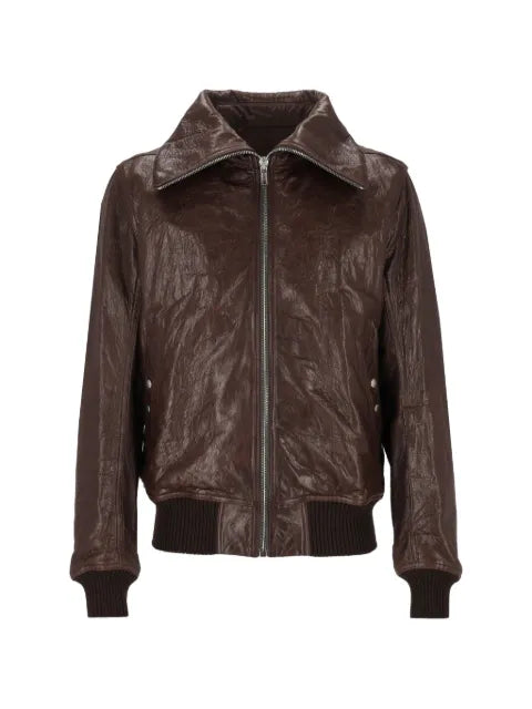 Rick Owens Dracuflight leather bomber jacket