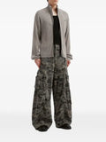 izzue ribbed-knit zip-up cardigan