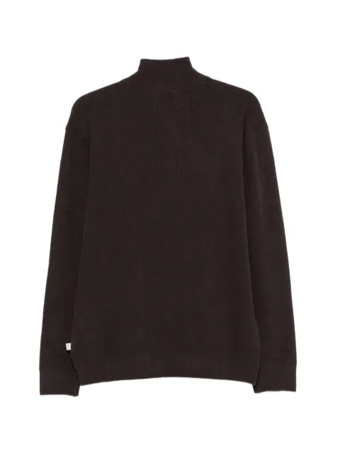 NN07 half-zip ribbed sweater