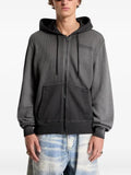 Diesel waffle zip-up hoodie with dégradé effect