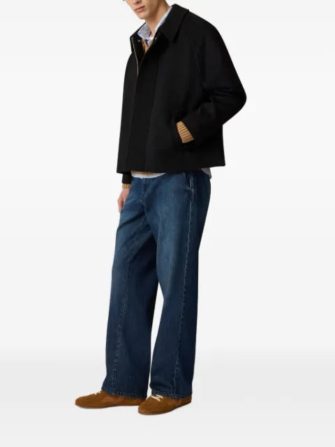 Lardini raglan-sleeve boxy-fit jacket
