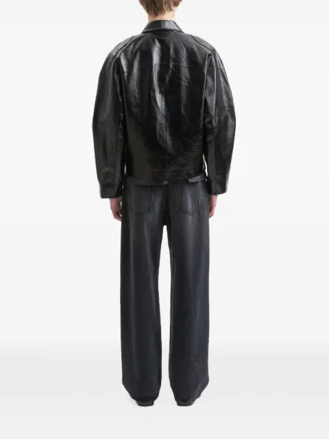 Séfr zip-up leather jacket