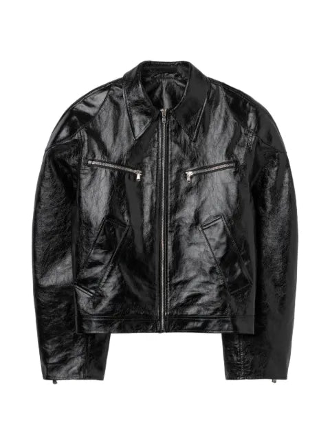 Séfr zip-up leather jacket