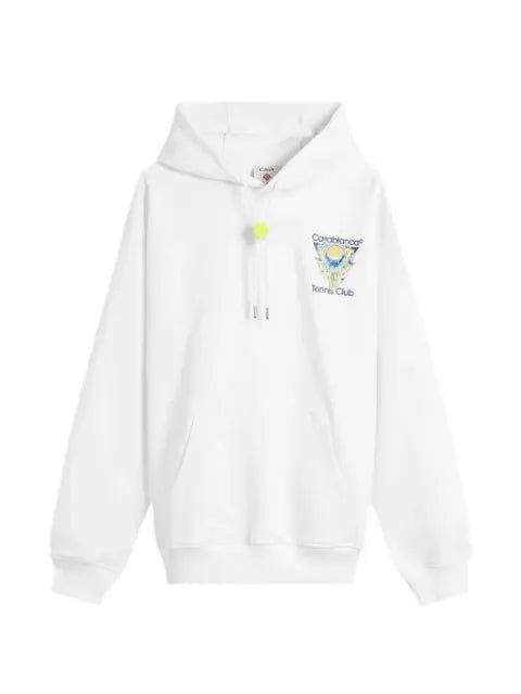 Casablanca Tennis Club logo-print hoodie