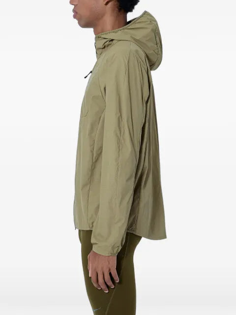 HOKA lightweight hooded jacket
