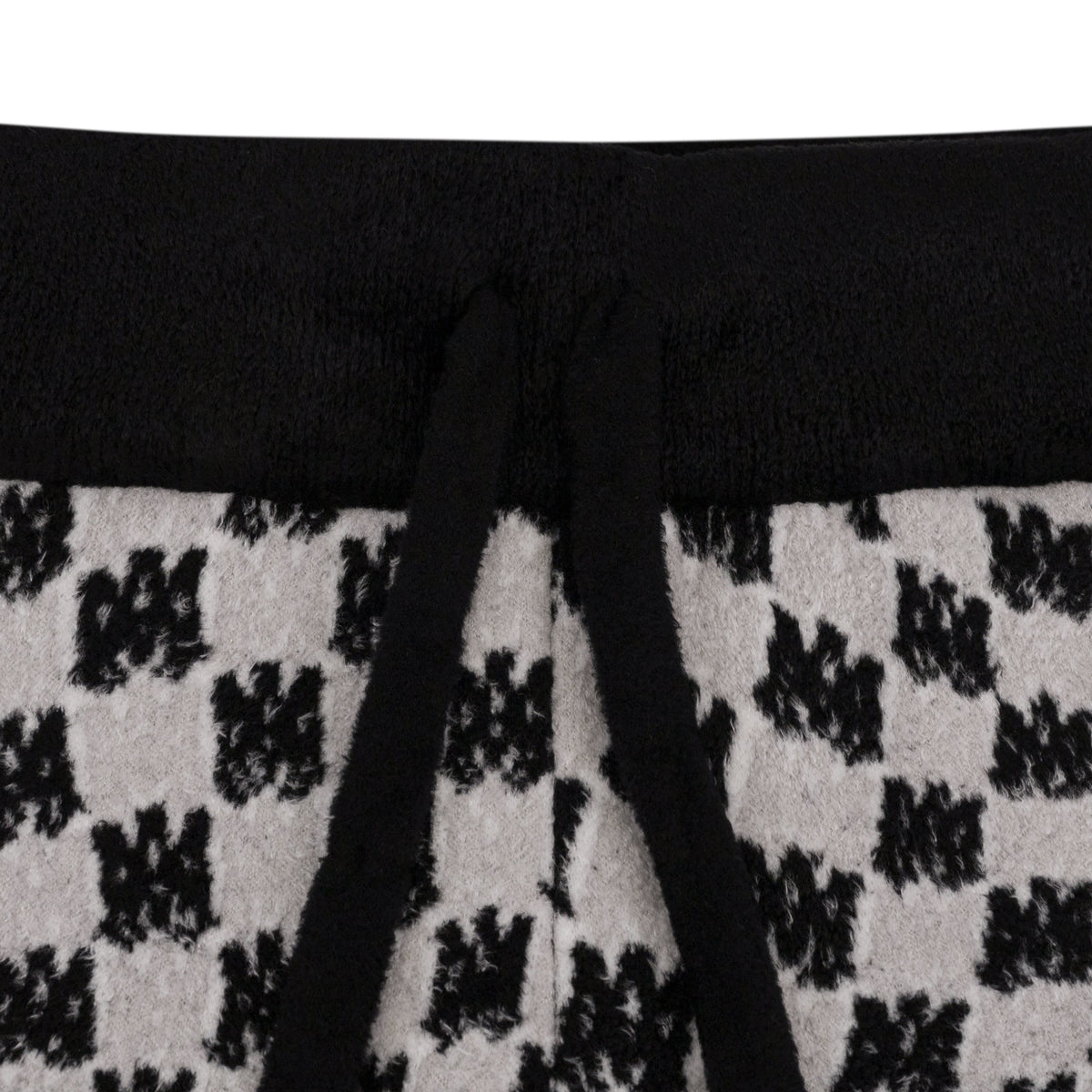 White MA Swirl Shorts