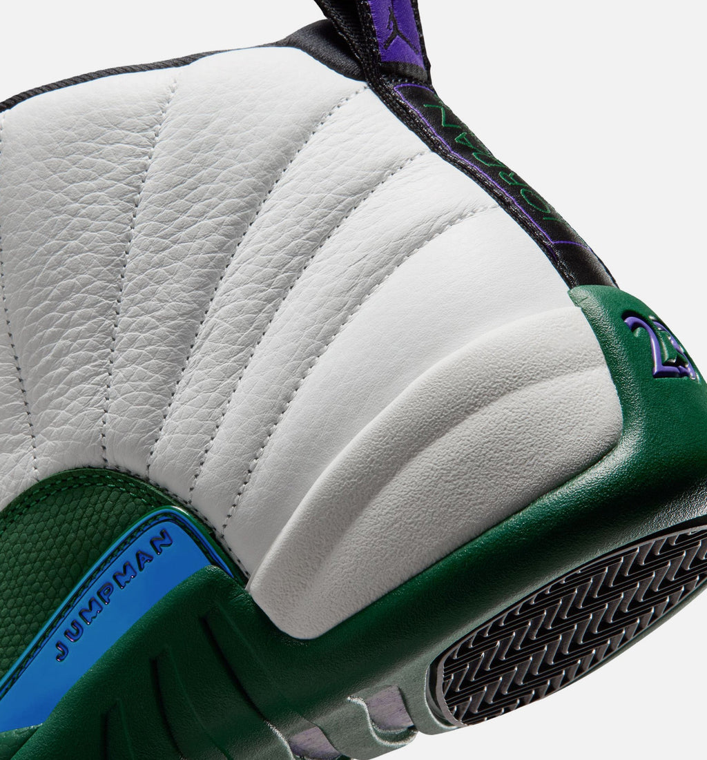 Air Jordan 12 Retro Idols Become Rivals Men's Lifestyle Shoe - Summit White/Gorge Green/Fierce Purple