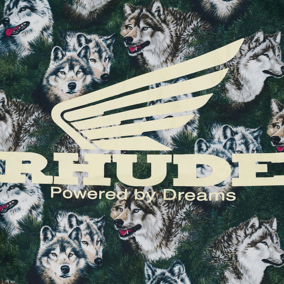 Multicolor Wolf In the Pines Button-Up