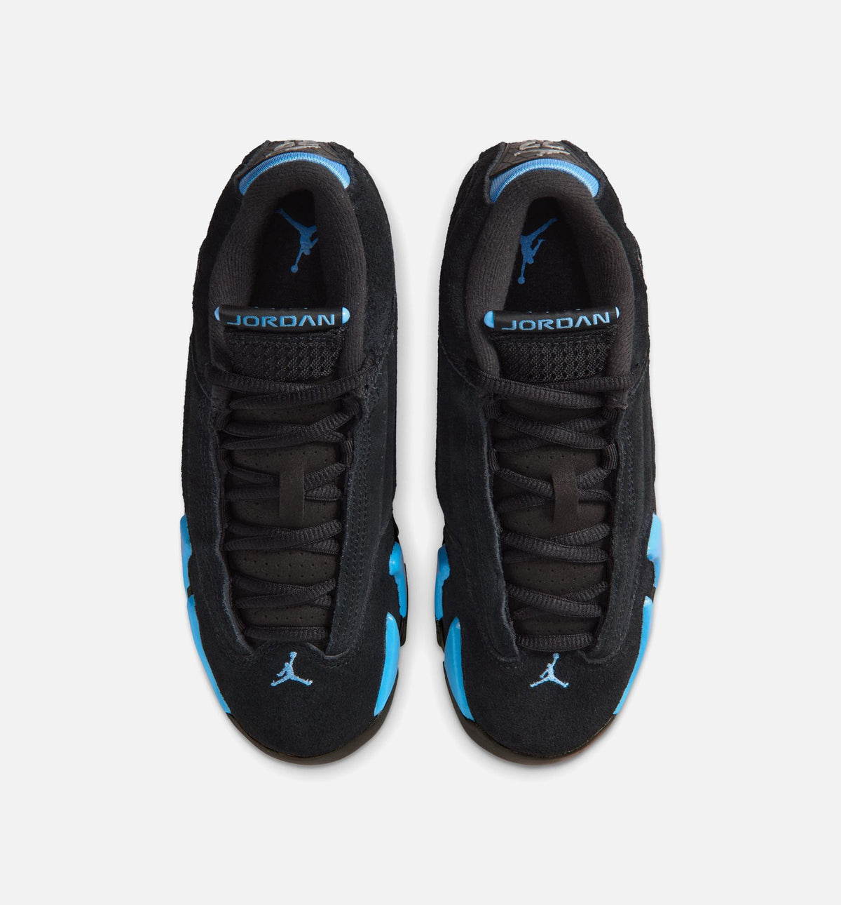 Air Jordan 14 Retro Black University Blue Grade School Lifestyle Shoe – Black/White/University Blue