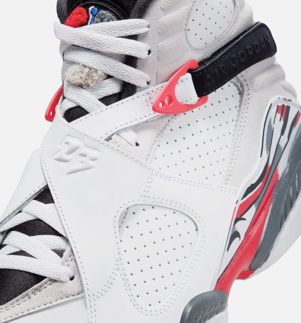 Air Jordan 8 Retro White and True Red Men's Lifestyle Shoe