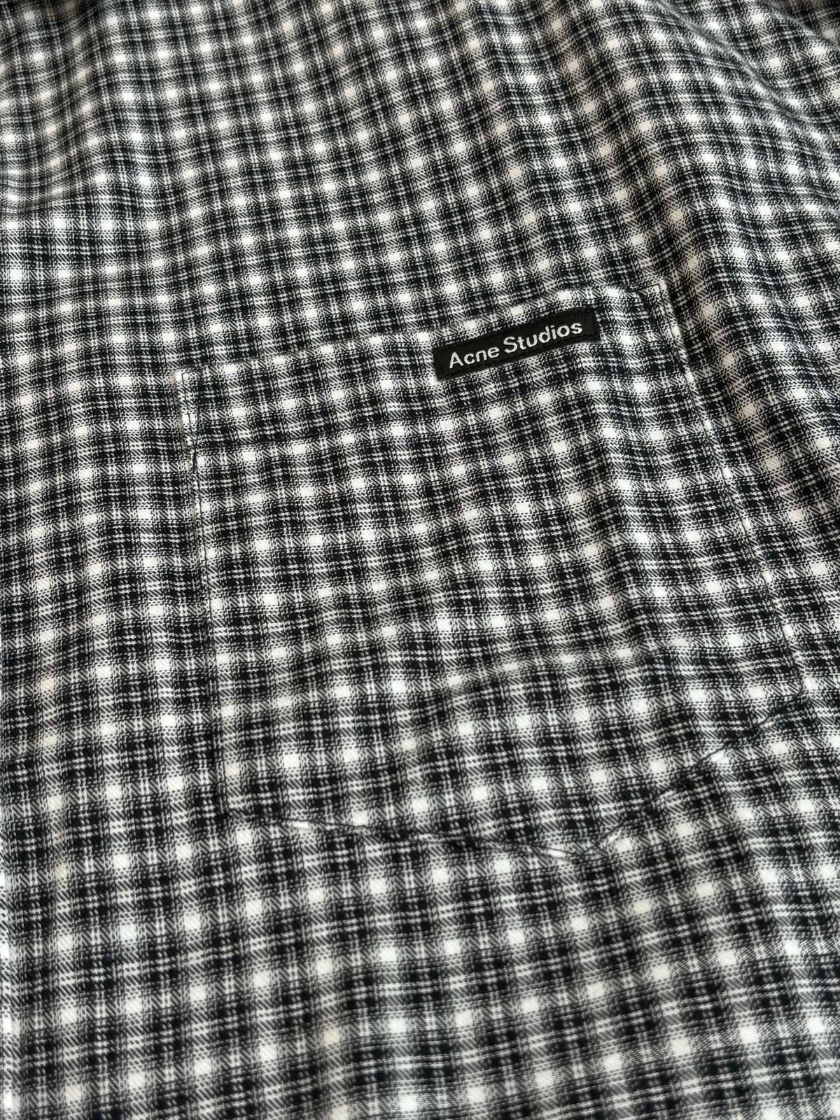 Acne Studios Oversized Long‑Sleeve Plaid Button‑Down Shirt