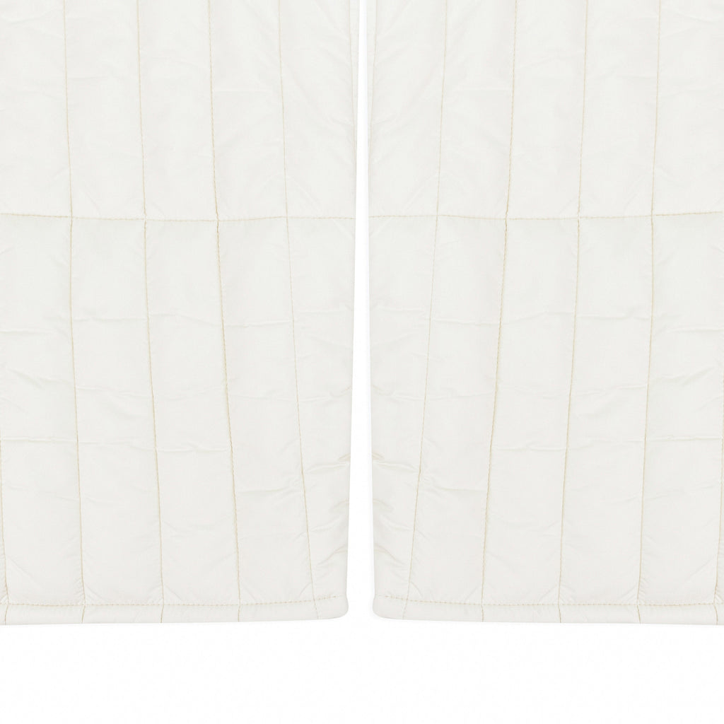 WHITE WOOLRICH FILLED PANTS