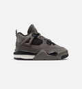 Air Jordan 4 Retro Cave Stone and Black Infant Sneakers - Cave Stone/Black/Moon Particle